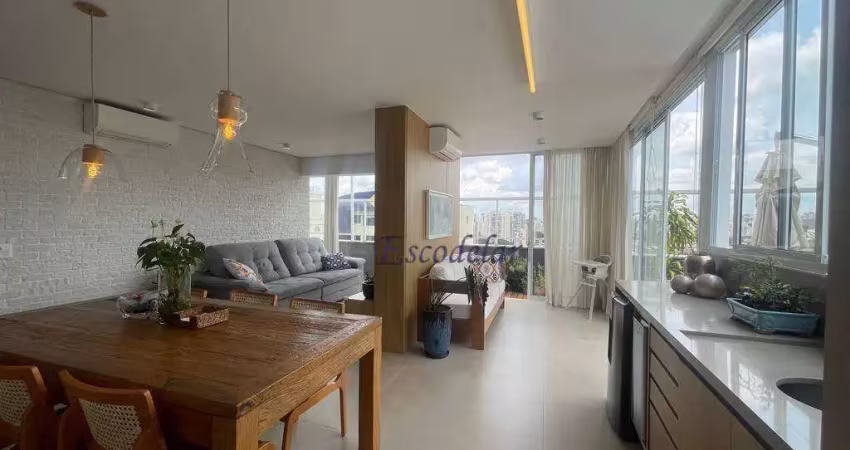Cobertura com 3 dormitórios à venda, 189 m² por r$ 2.600.000,00 - vila ipojuca - são paulo/sp