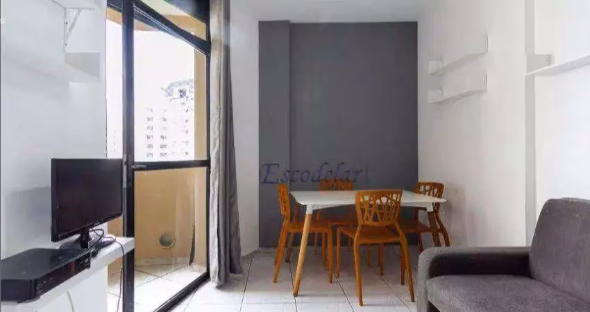 Apartamento com 1 dormitório à venda, 40 m² por r$ 490.000,00 - indianópolis - são paulo/sp