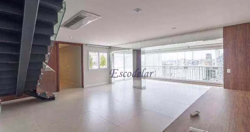 Cobertura com 3 dormitórios à venda, 341 m² por r$ 5.300.000,00 - brooklin - são paulo/sp
