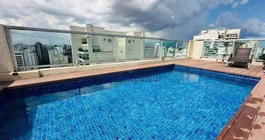 Cobertura com 3 dormitórios à venda, 370 m² por r$ 6.800.000,00 - campo belo - são paulo/sp