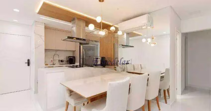 Apartamento com 3 dormitórios à venda, 75 m² por r$ 1.400.000,00 - campo belo - são paulo/sp