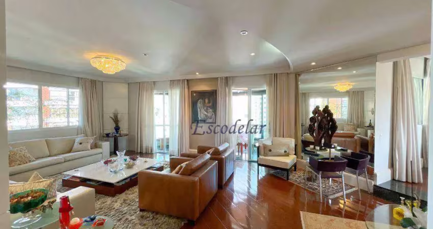 Apartamento com 4 dormitórios à venda, 357 m² por r$ 5.250.000,00 - moema - são paulo/sp