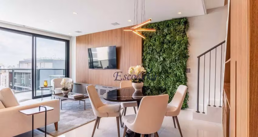 Apartamento duplex com 2 dormitórios à venda, 104 m² por r$ 5.500.000,00 - vila olímpia - são paulo/sp