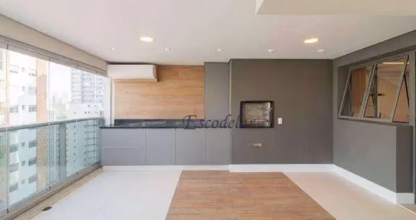 Apartamento com 3 dormitórios para alugar, 192 m² por r$ 26.668,00/mês - campo belo - são paulo/sp