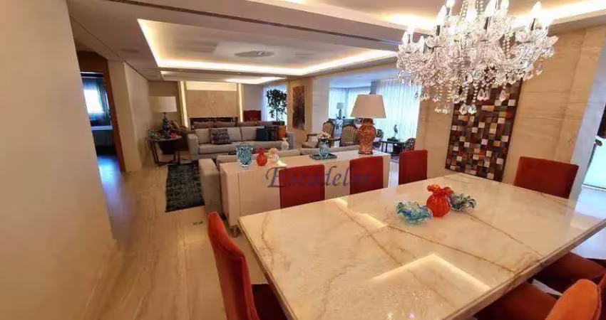 Apartamento com 4 dormitórios à venda, 375 m² por r$ 8.900.000,00 - campo belo - são paulo/sp