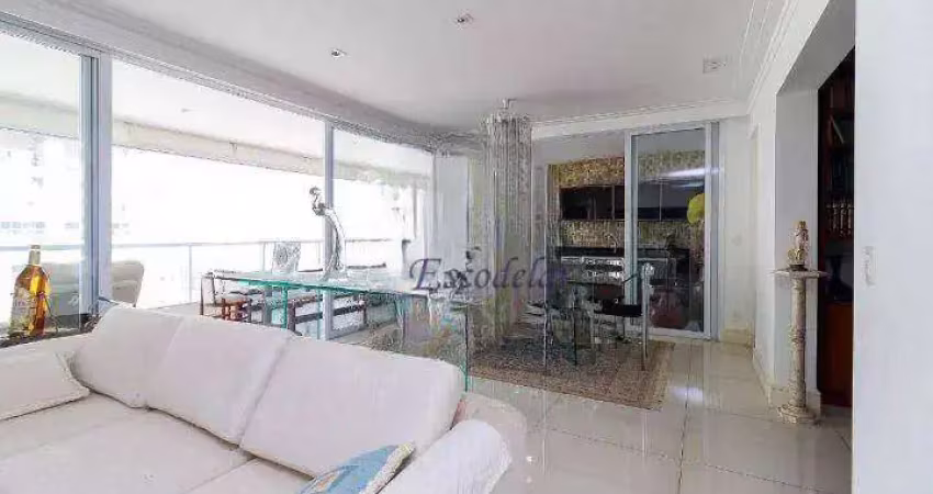 Apartamento com 4 dormitórios à venda, 233 m² por r$ 4.100.000,00 - campo belo - são paulo/sp