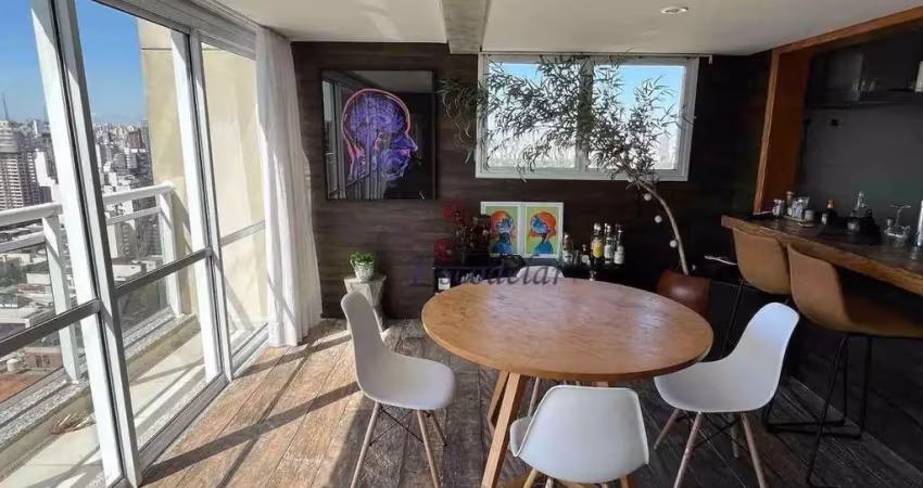 Cobertura com 2 quartos, 2 suites, 2 vagas, à venda, 149 m².pinheiros - são paulo/sp