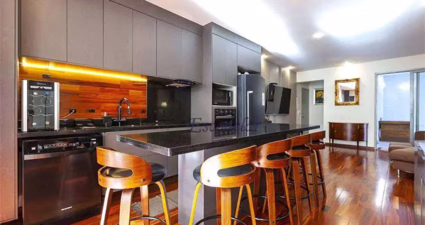 Apartamento garden com 2 suítes à venda, 171 m² por r$ 2.290.000 - moema - são paulo/sp
