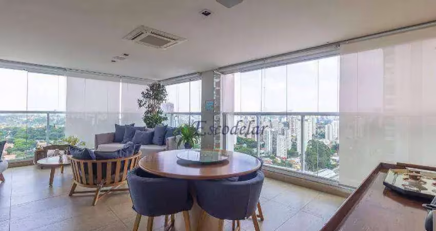 Apartamento com 3 dormitórios à venda, 251 m² por r$ 4.800.000,00 - campo belo - são paulo/sp