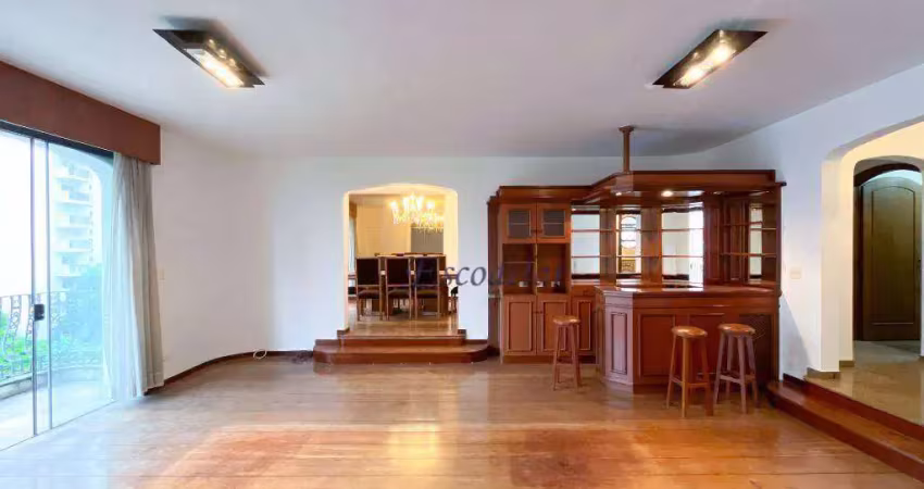 Apartamento com 4 dormitórios à venda, 280 m² por r$ 2.200.000,00 - moema - são paulo/sp