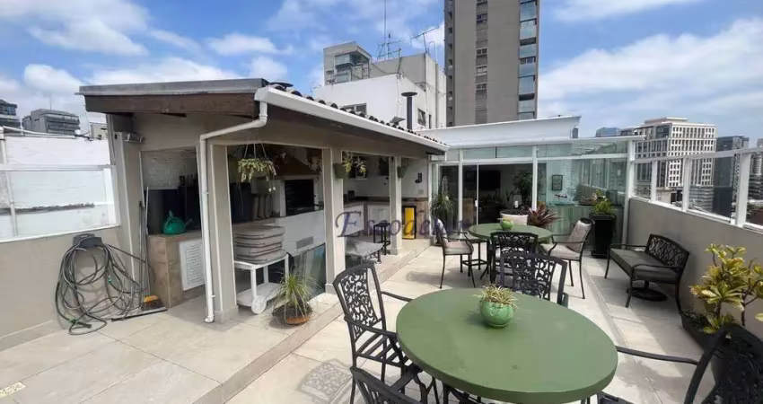 Cobertura com 3 dormitórios, 1 suite, 2 vagas de garagem à venda, 220 m² por r$ 3.400.000 - vila olímpia - são paulo/sp