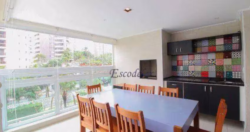 Apartamento com 3 dormitórios para alugar, 154 m² por r$ 18.450,00/mês - campo belo - são paulo/sp