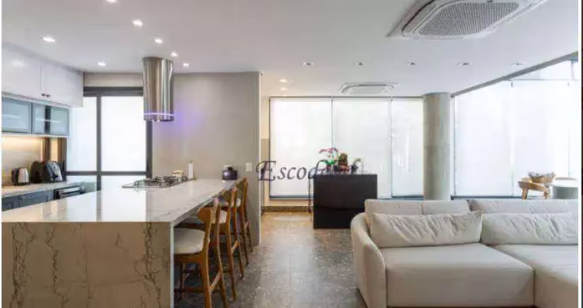 Apartamento com 2 dormitórios à venda, 150 m² por r$ 3.170.000,00 - brooklin - são paulo/sp