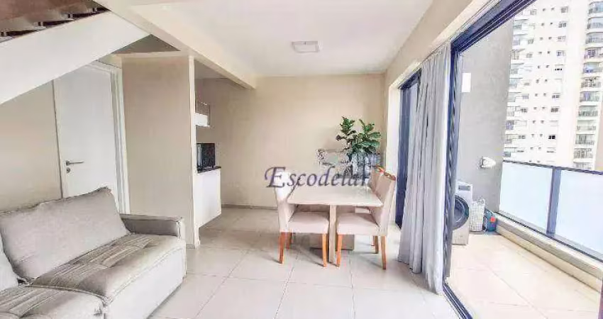 Apartamento com 1 dormitório à venda, 57 m² por r$ 1.030.000,00 - campo belo - são paulo/sp