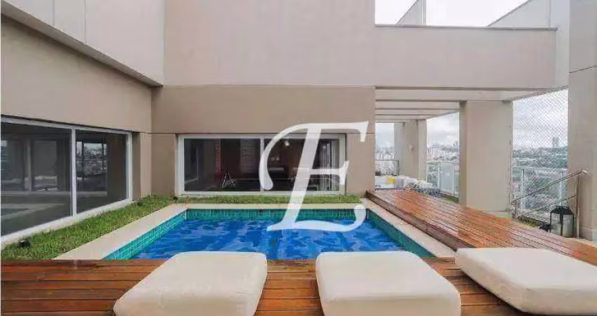 Cobertura com 3 dormitórios à venda, 311 m² por r$ 6.000.000,00 - vila anastácio - são paulo/sp