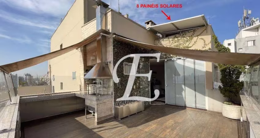 Cobertura com 3 dormitórios à venda, 121 m² por r$ 1.378.000,00 - campo belo - são paulo/sp