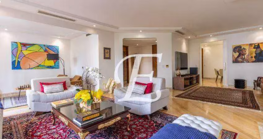 Apartamento com 4 dormitórios para alugar, 275 m² por r$ 24.500,00/mês - campo belo - são paulo/sp