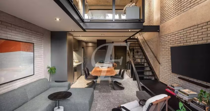 Apartamento duplex com 1 dormitório à venda, 130 m² por r$ 3.000.000,00 - pinheiros - são paulo/sp