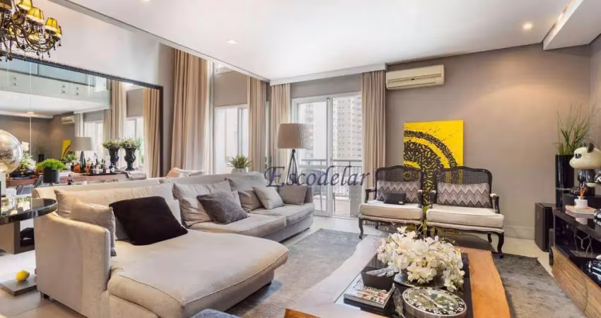 Apartamento duplex com 2 quartos , suítes, à venda, mobiliado,163 m² - moema - são paulo/sp