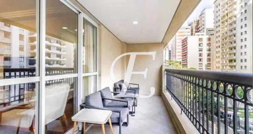 Apartamento com 3 quartos sendo 3 suites a venda, 165 m² por r$ 2.800.000 - jardim paulista - são paulo/sp