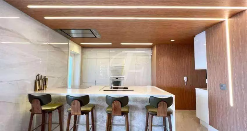 Apartamento com 3 suítes, varanda gourmet à venda, 147 m² por r$ 3.900.000 - campo belo - são paulo/sp