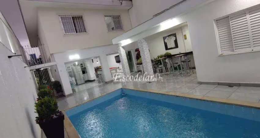 Sobrado com piscina, área gourmet, 3 dormitórios sendo 1 suíte e 4 vagas à venda, 210 m² por r$ 1.150.000 - imirim - são paulo/sp