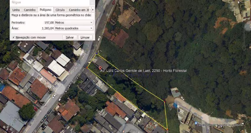 Terreno à venda, 1385 m² por r$ 1.490.000,00 - horto florestal - são paulo/sp