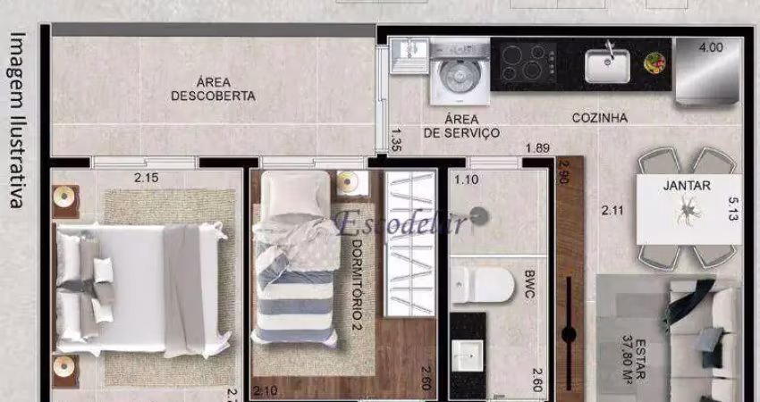 Apartamento com 2 dormitórios à venda, 45 m² por R$ 340.000,00 - Tucuruvi - São Paulo/SP