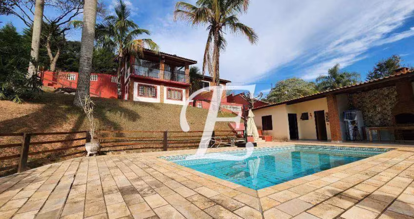 Chácara com 4 dormitórios à venda, 1400 m² - estância santa maria do portão - atibaia/sp