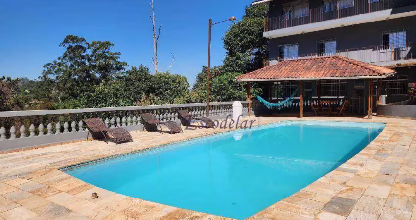 Chácara com 5 dormitórios à venda pé na água, 4800 m² - cacéia - mairiporã/sp