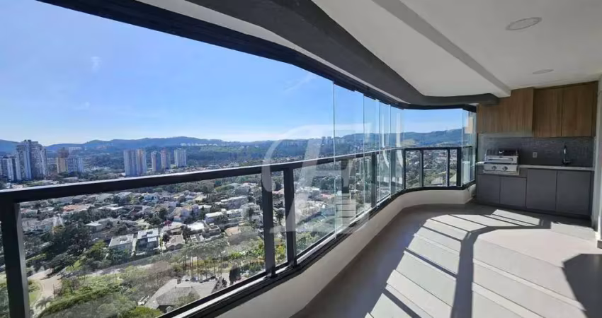 Apartamento com 3 suítes para alugar, 124 m² por r$ 20.000/mês - oka mamoré - barueri/sp