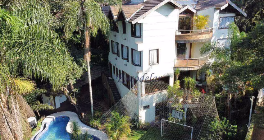 Casa com 4 dormitórios, 473 m² - venda por r$ 1.750.000,00 ou aluguel por r$ 9.000,00/mês - serra da cantareira - mairiporã/sp