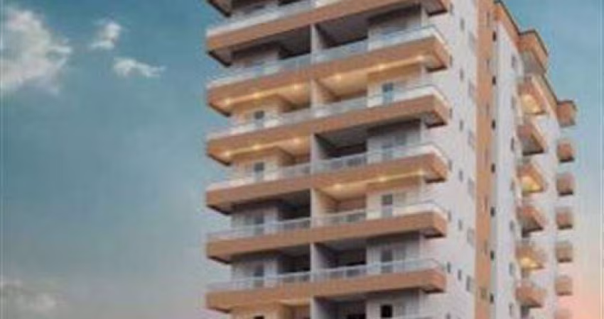 Apartamento de 2 dorms sendo 1 suite com sacada gourmet à venda em Praia Grande, Vila Guilhermina, com 2 quartos, 76m²