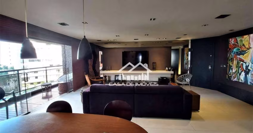 Aluga apartamento mobiliado em condomínio com serviços, com em Moema.