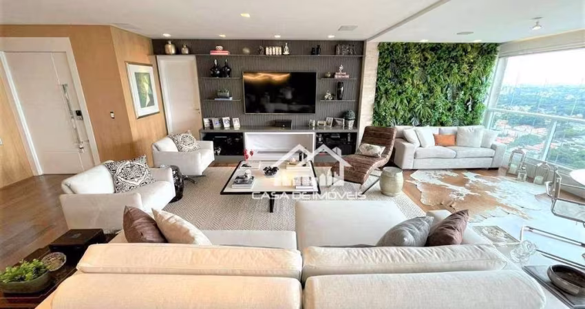 Apartamento maravilhoso à venda no Campo Belo,180m², 2 suítes, 3 vagas