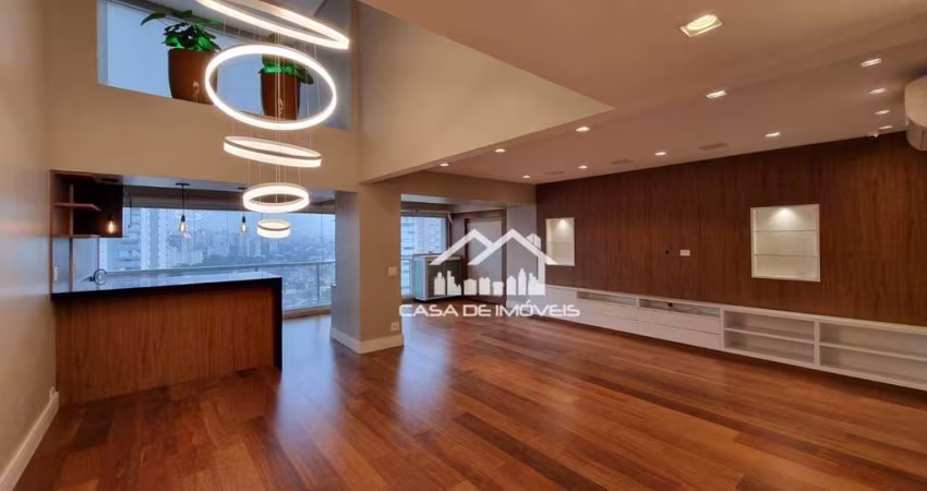 Apartamento com pé direito duplo, 3 suítes, impecável em acabamentos, prédio novo no Brooklin.