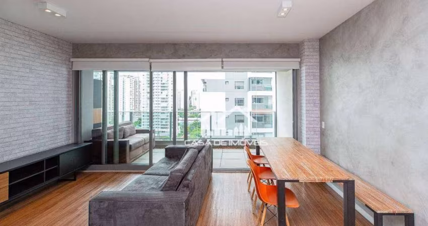 Vende apartamento com  82m² com 2 suítes e 2 vagas, em condomínio novo, no Brooklin.