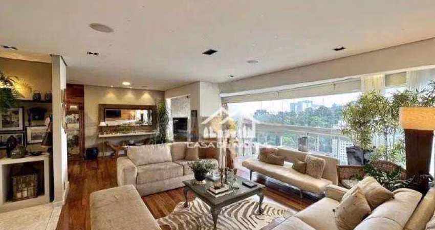 Vende apartamento de 173m², com 3 suítes, 4 vagas e lazer clube, na Vila Andrade.