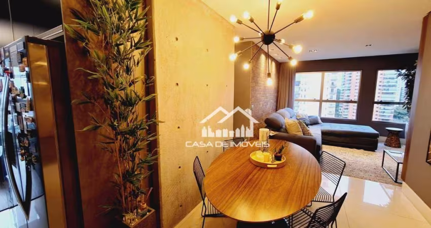 Vende apartamento mobiliado com 70m² no Maxhaus com 2 dormitórios, no Panamby.