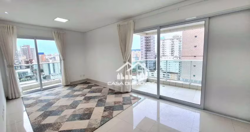 Aluga apartamento com 129m², 3 suítes, varanda gourmet e 2 vagas de garagem, na Pompéia
