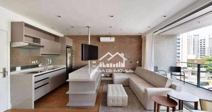 Vende apartamento mobiliado com 67m², de alto padrão na Vila Olímpia