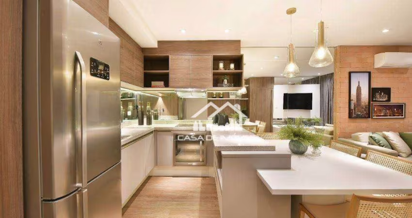 Apartamento para locação, mobiliado, 74m², 1 suíte, 2 vagas, na Vila Nova Conceição