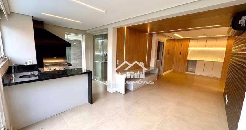 Vende apartamento de 145m², com 4 dormitórios, 2 suítes, 2 vagas, varanda gourmet