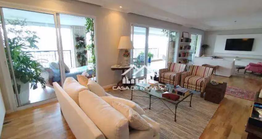 Vende apartamento de luxo em condomínio clube, com 247m², no panamby.