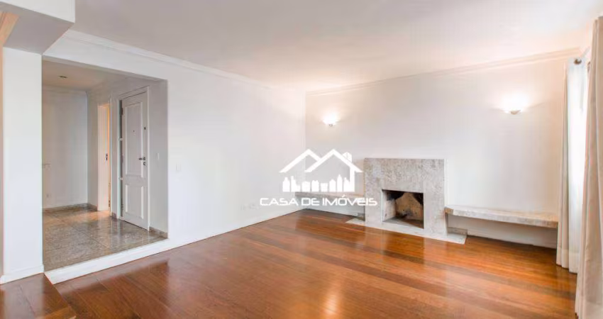 Vende ou aluga apartamento de 194m², com 4 dormitórios sendo 3 suítes e 3 vagas, no Campo Belo.