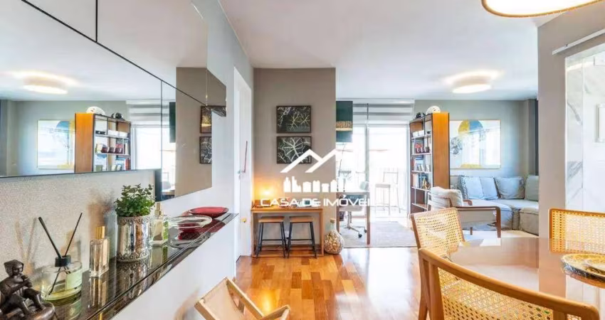 Apartamento à venda, 85m² 2 dormitórios, 1 suíte, 1 vaga, no Campo Belo
