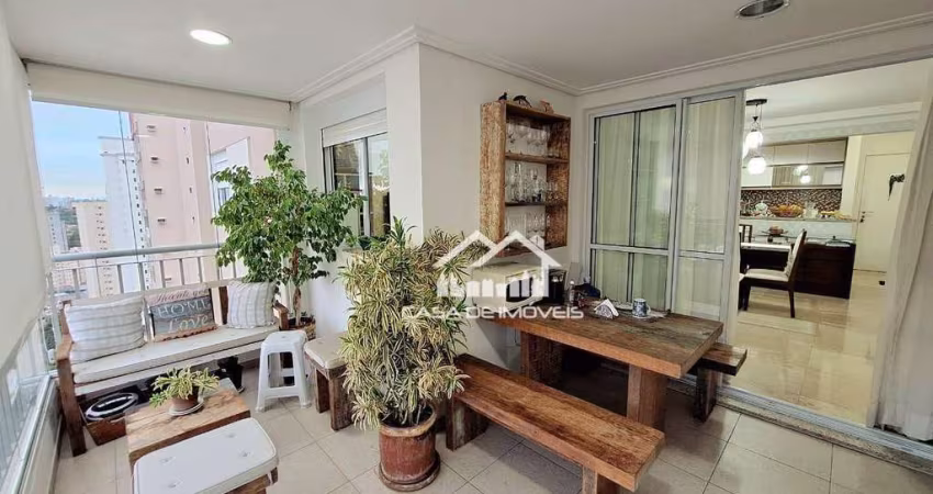 Vende apartamento com 87m², 2 suítes, varanda com churrasqueira, depósito e 2 vagas, na Vila Suzana