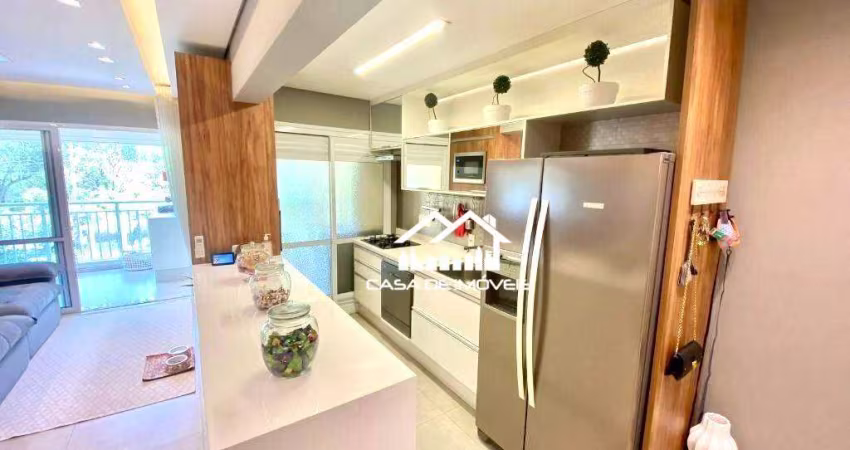 Vende apartamento de 96m², com 3 dormitórios sendo 1 suíte, 2 vagas, varanda gourmet e lazer
