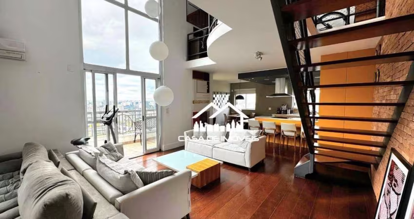 Aluga apartamento duplex mobiliado com 170m², 2 suítes, parque privativo e lazer, no Panamby.