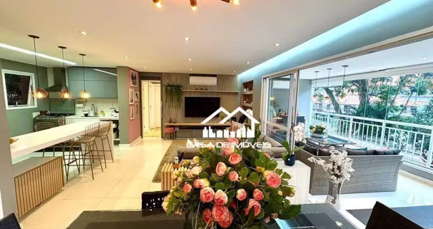 Vende apartamento de 125m², 3 dormitórios, 1 suíte, 3 vagas, varanda gourmet no alto da boa vista